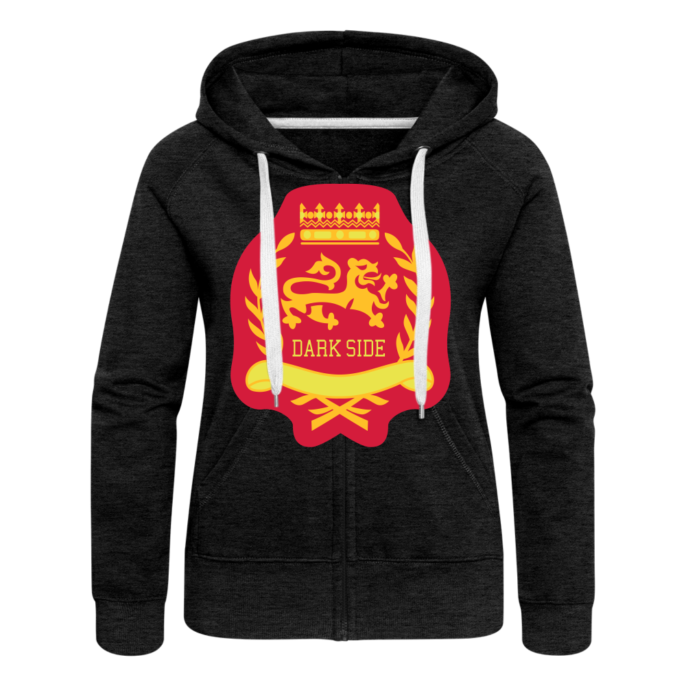 Chaqueta con capucha premium"Lion" - charcoal grey