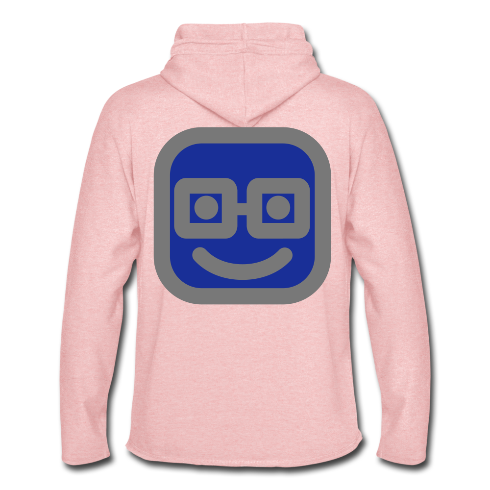 Sudadera ligera unisex con capucha"Emoji" - cream heather pink