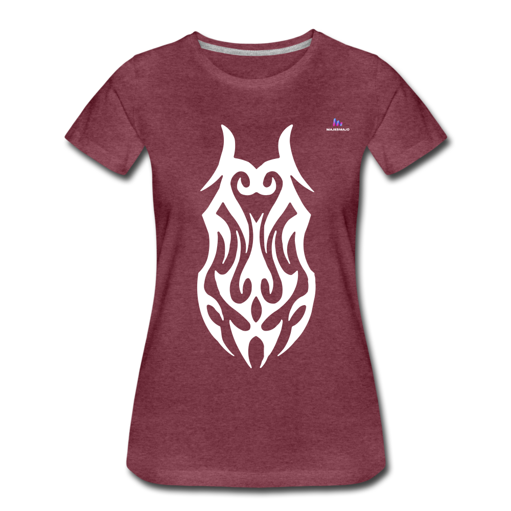 Camiseta premium"Tribal" - heather burgundy
