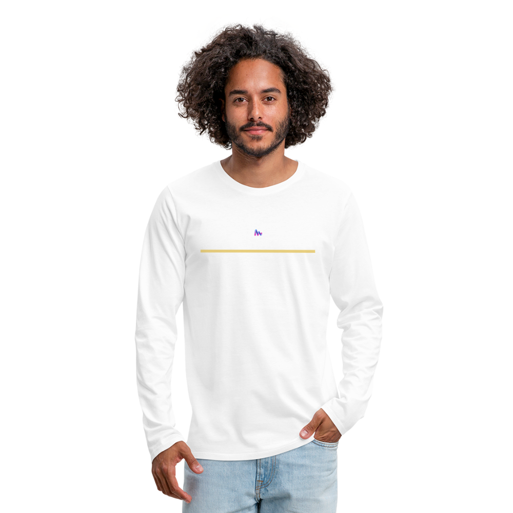 Camiseta de manga larga premium"line" - white