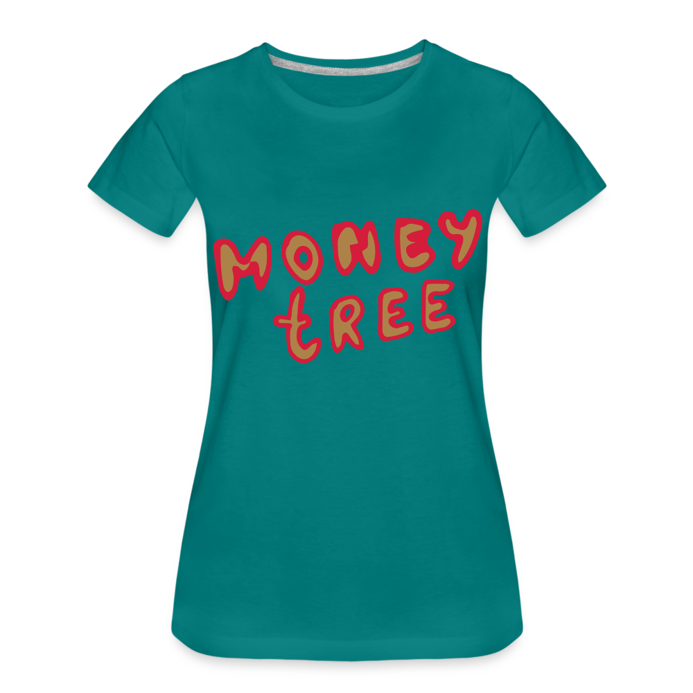 Camiseta premium"Money tree" - diva blue