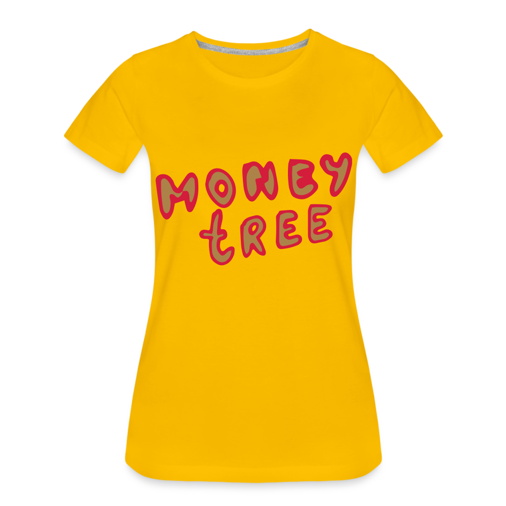 Camiseta premium"Money tree" - sun yellow