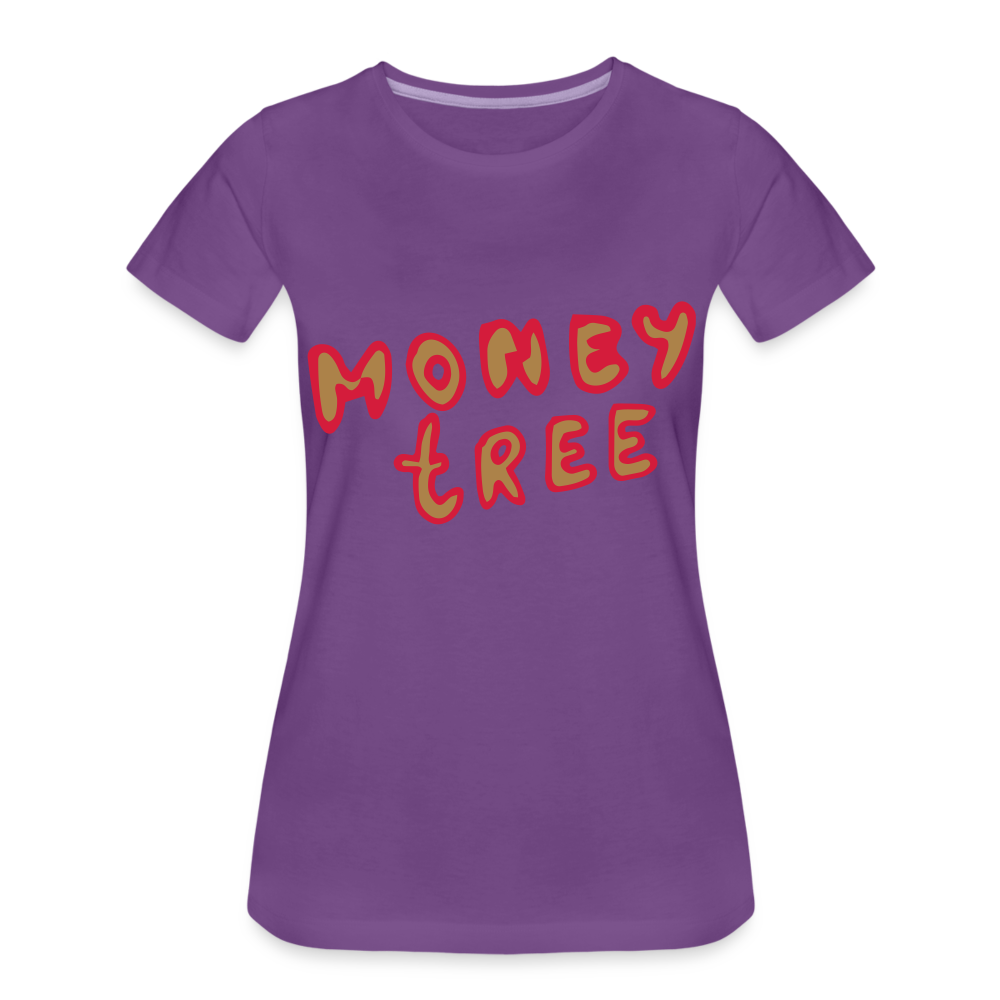 Camiseta premium"Money tree" - purple