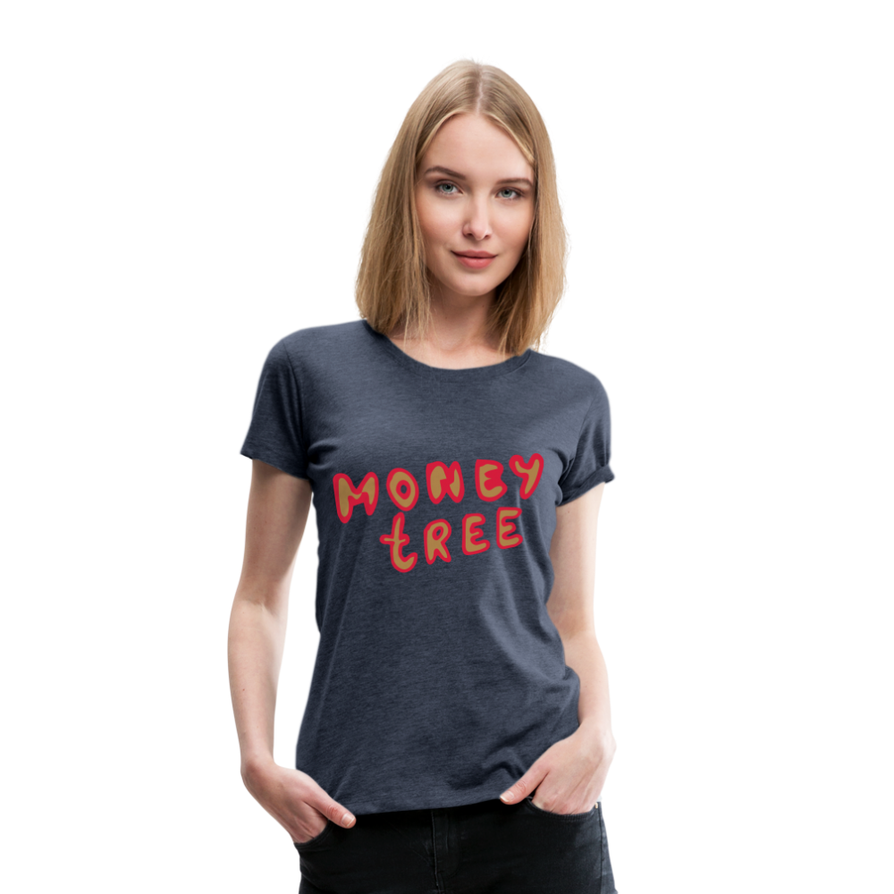 Camiseta premium"Money tree" - heather blue