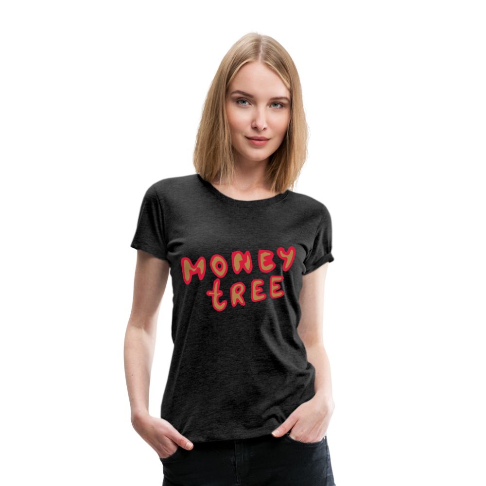Camiseta premium"Money tree" - charcoal grey