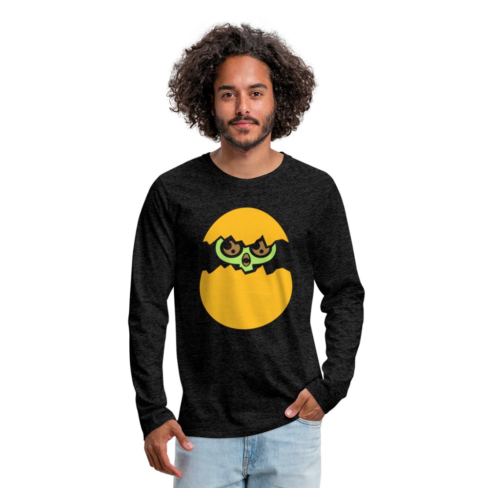 Camiseta de manga larga premium"pot of gold" - charcoal grey