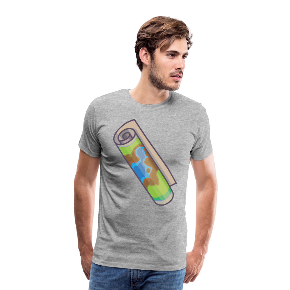 Camiseta premium hombre"Camping" - heather grey