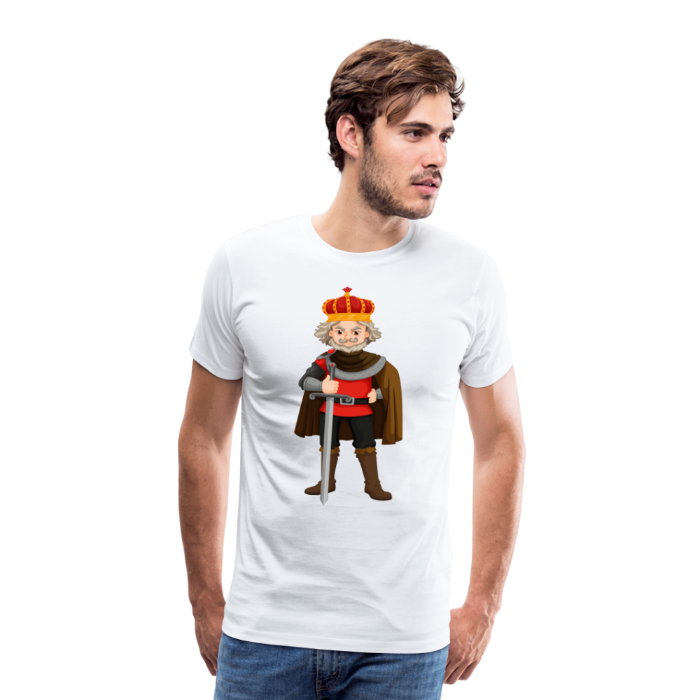 Camiseta premium hombre"king" - white