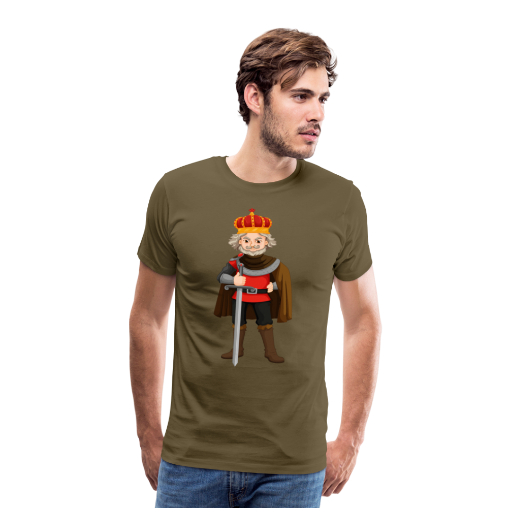 Camiseta premium hombre"king" - khaki