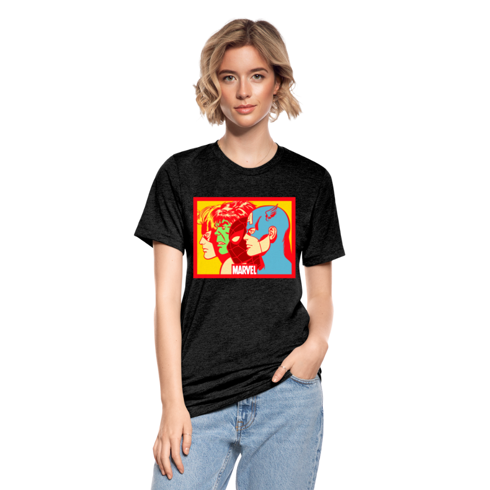Camiseta Tri-Blend unisex de Bella + Canvas"Avengers" - heather black