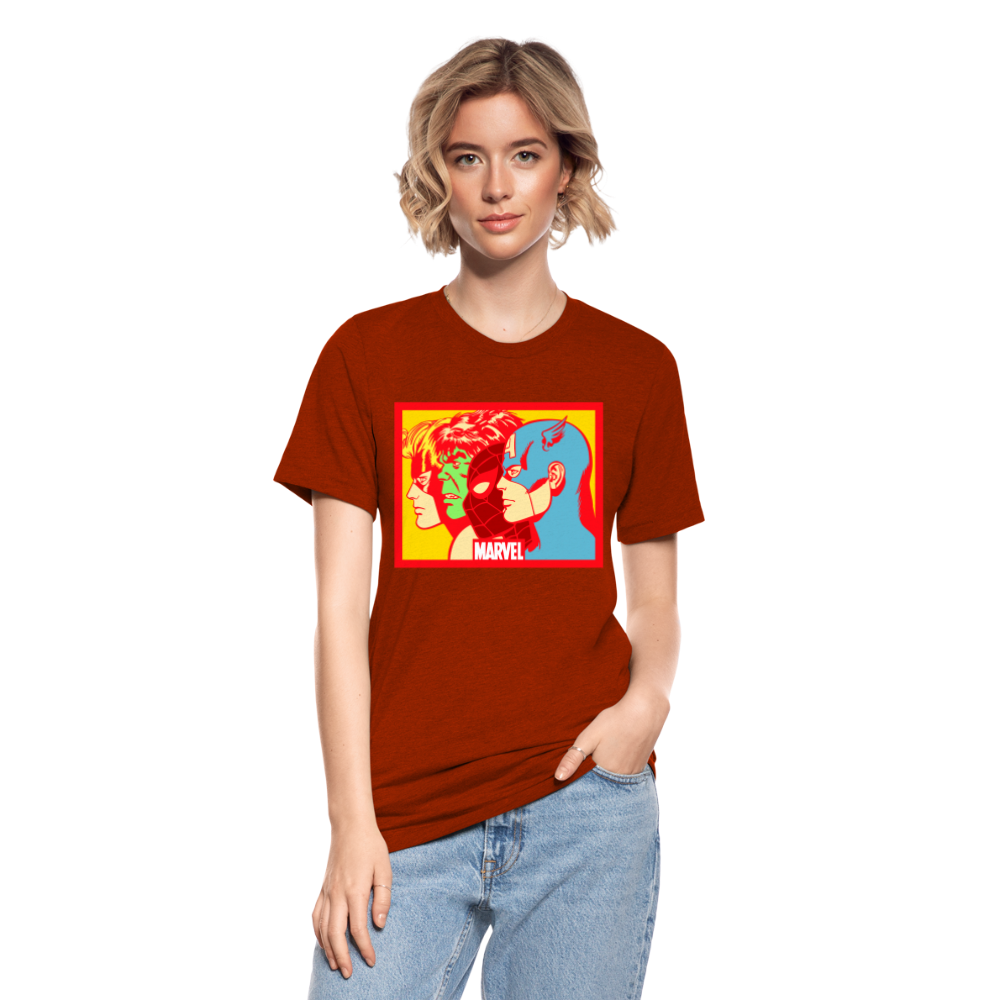 Camiseta Tri-Blend unisex de Bella + Canvas"Avengers" - heather brick