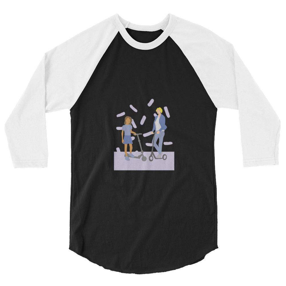 Camiseta con manga raglán tres cuartos"Wurz"