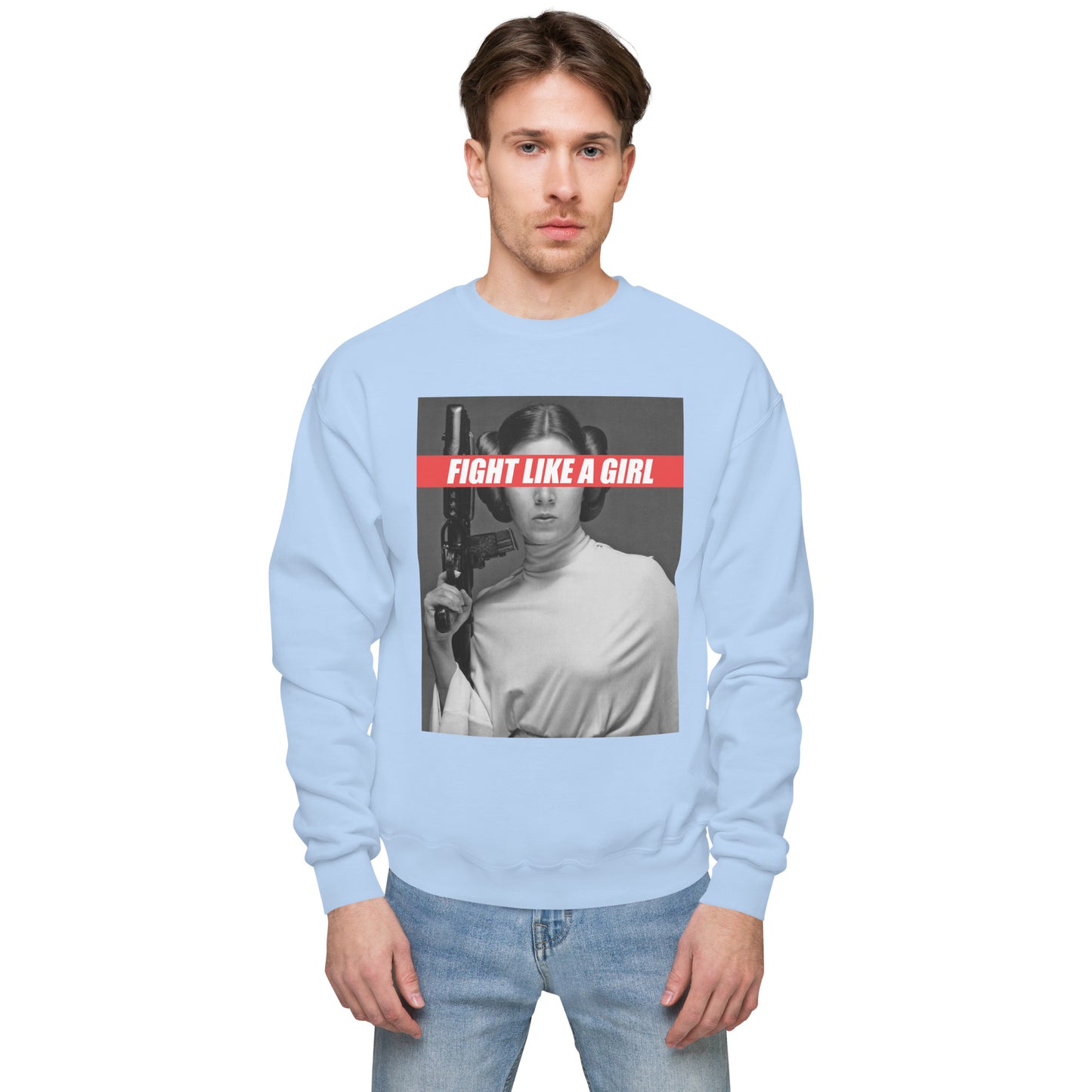 Sudadera con forro polar unisex"fight like a girl"