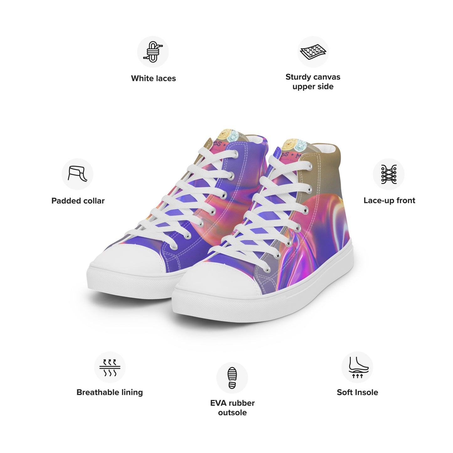 Zapatillas de lona de caña alta para mujer"Ulsan"