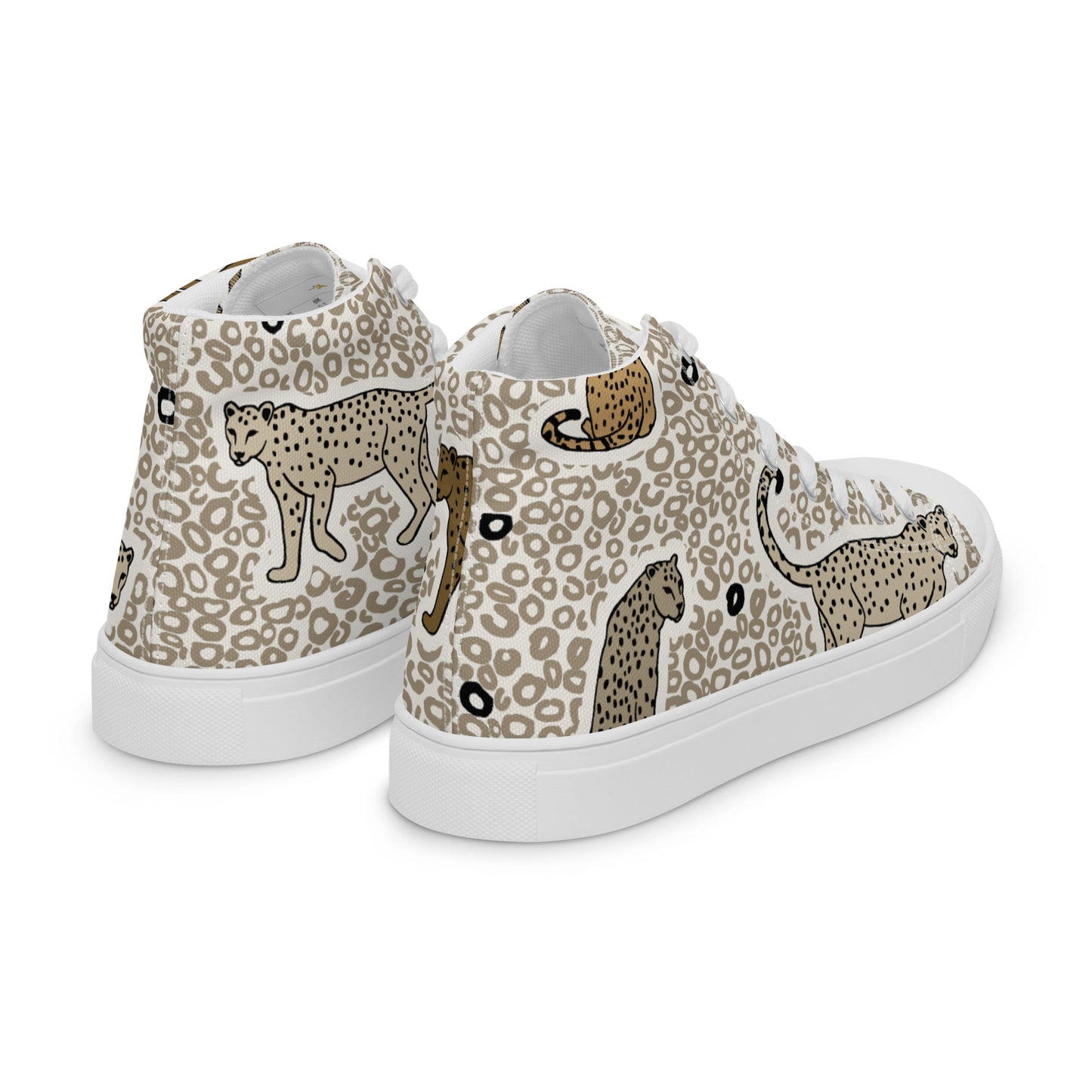 Zapatillas de lona de caña alta para mujer"felina"