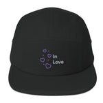 Gorra tipo camper de 5 paneles"in love"