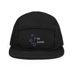 Gorra tipo camper de 5 paneles"in love"