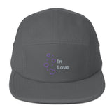 Gorra tipo camper de 5 paneles"in love"