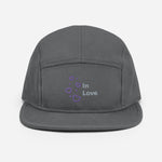 Gorra tipo camper de 5 paneles"in love"