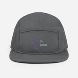 Gorra tipo camper de 5 paneles"in love"