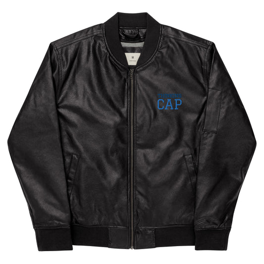 Chaqueta bomber piel vegana"thinking cap"