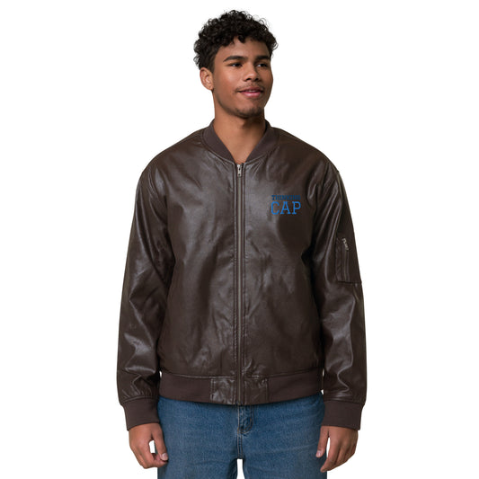Chaqueta bomber piel vegana"thinking cap"