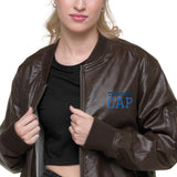 Chaqueta bomber piel vegana"thinking cap"