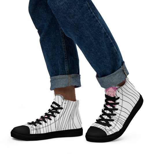 Zapatillas de lona de caña alta para hombre"Vla"