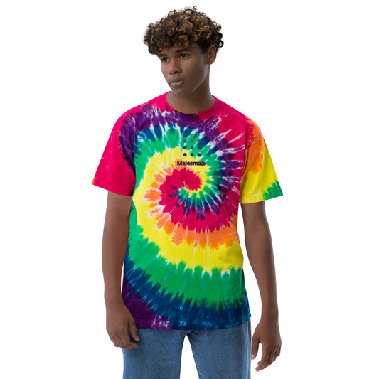 Camiseta oversize con efecto tie dye"majesmajo"