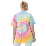 Camiseta oversize con efecto tie dye"majesmajo"