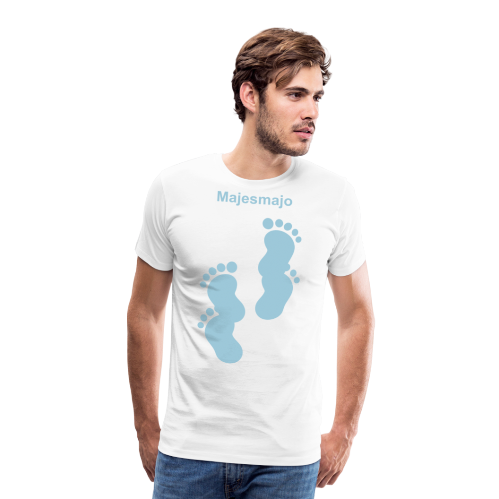 Camiseta premium hombre - blanco
