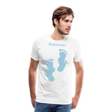 Camiseta premium hombre - blanco