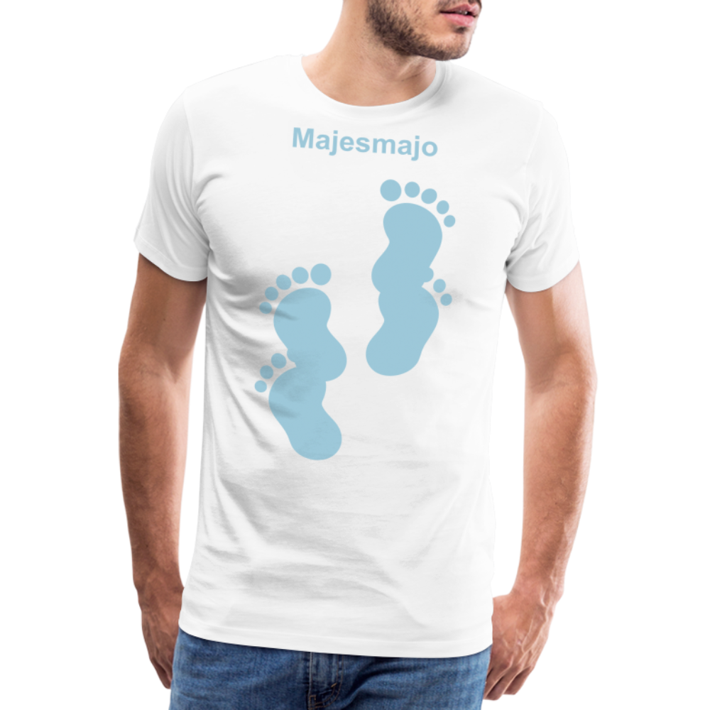 Camiseta premium hombre - blanco