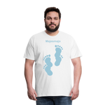 Camiseta premium hombre - blanco