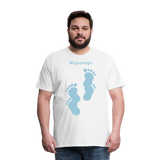 Camiseta premium hombre - blanco