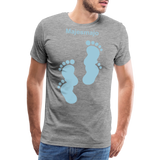 Camiseta premium hombre - gris jaspeado