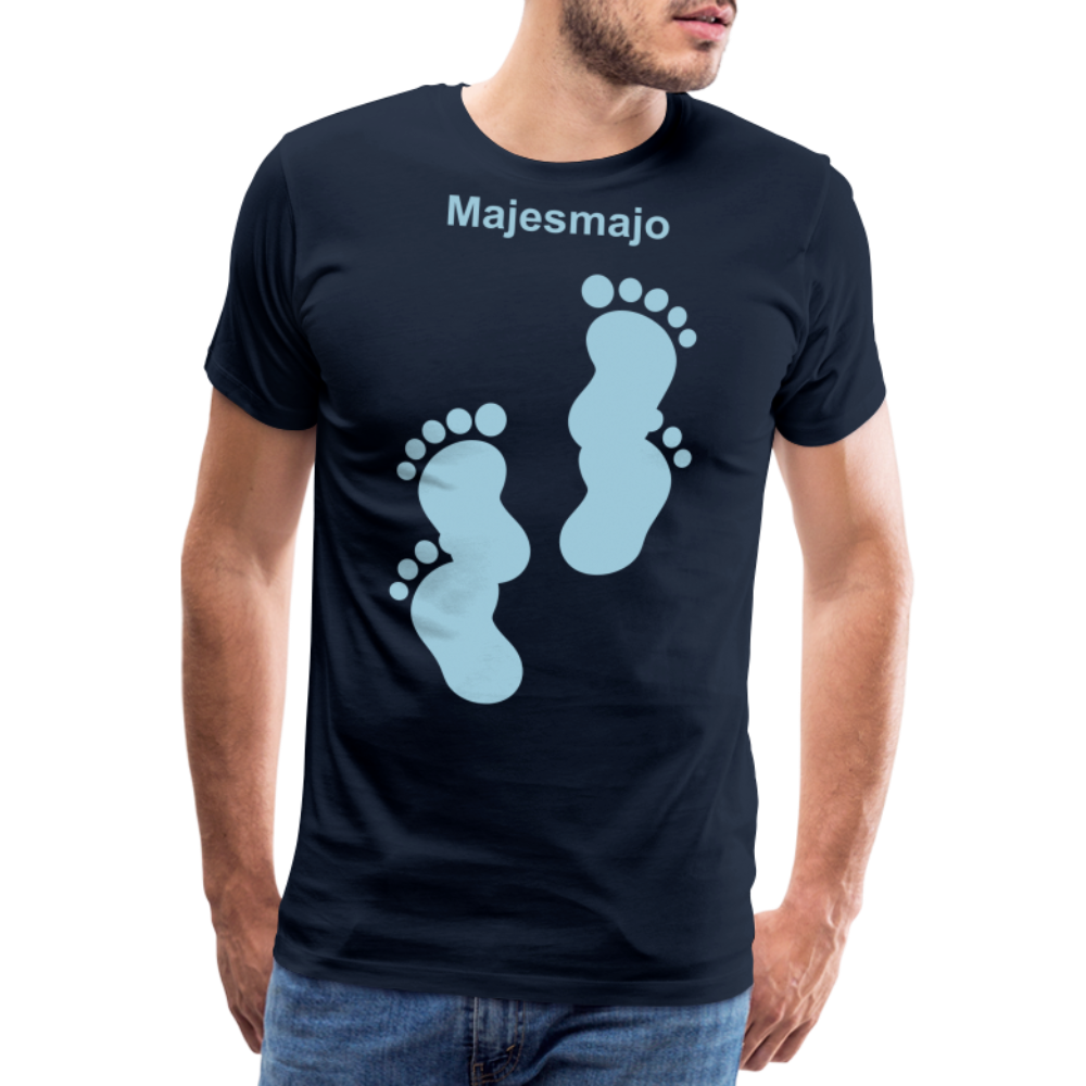 Camiseta premium hombre - azul marino