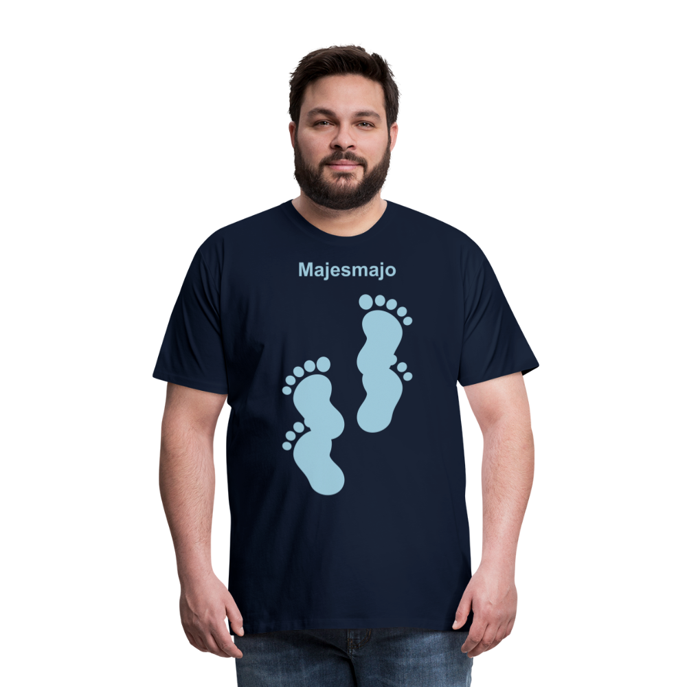 Camiseta premium hombre - azul marino