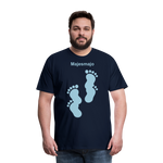 Camiseta premium hombre - azul marino