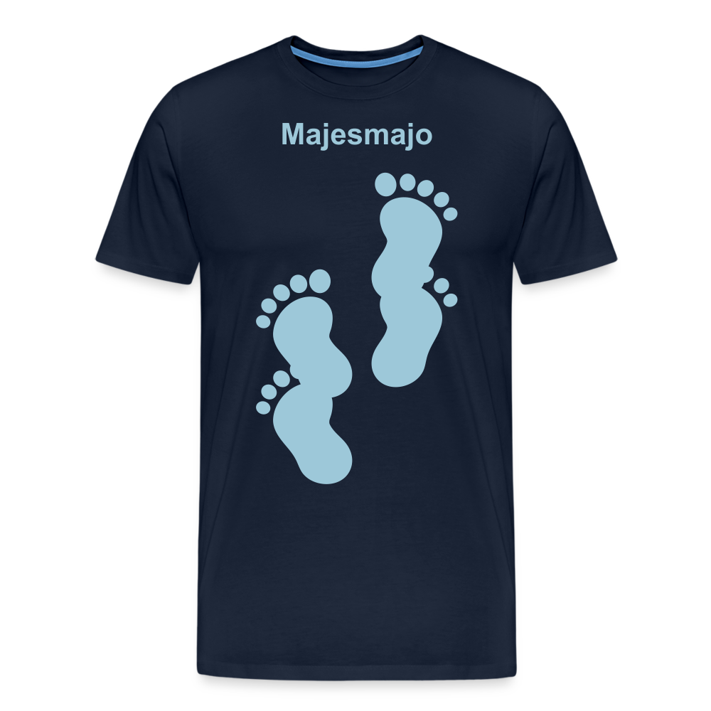 Camiseta premium hombre - azul marino