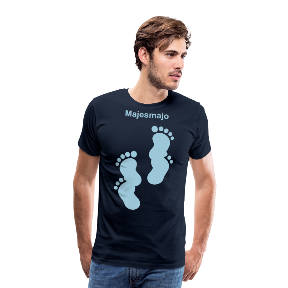 Camiseta premium hombre - azul marino