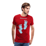 Camiseta premium hombre - rojo