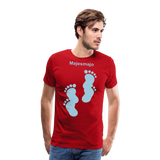 Camiseta premium hombre - rojo