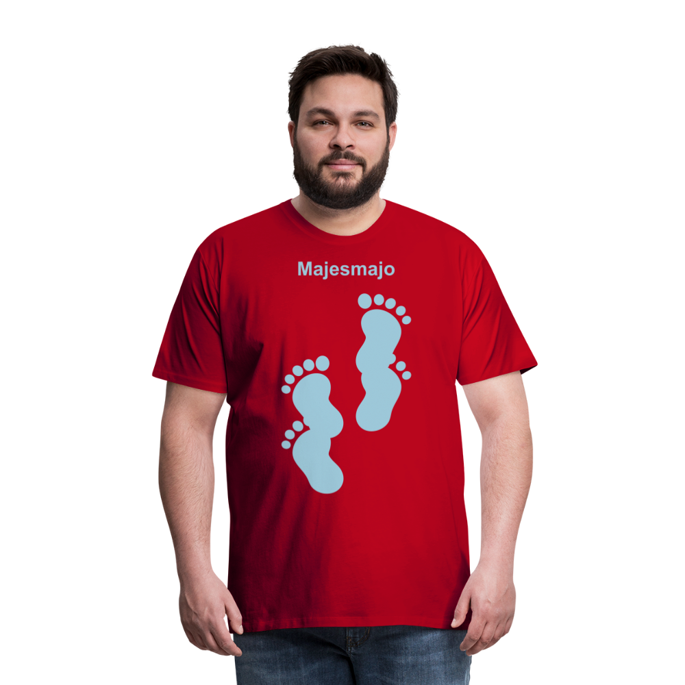 Camiseta premium hombre - rojo