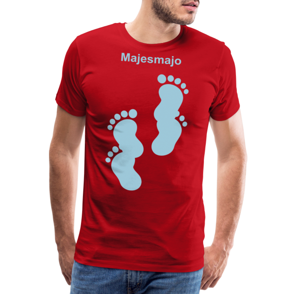 Camiseta premium hombre - rojo