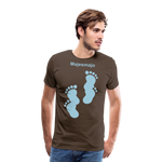 Camiseta premium hombre - marrón noble