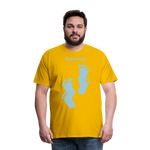 Camiseta premium hombre - amarillo sol