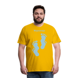 Camiseta premium hombre - amarillo sol