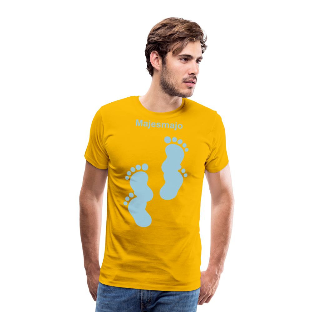 Camiseta premium hombre - amarillo sol