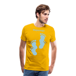 Camiseta premium hombre - amarillo sol